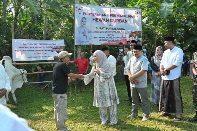 
					Bupati dan Wabup Purbalingga Bagikan Sapi Kurban